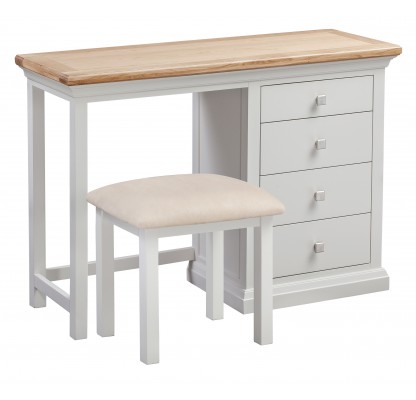 Cotswold Grey Painted Dressing Table with Stool